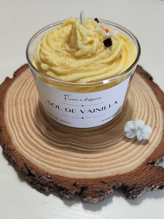 Vela Sol de vainilla